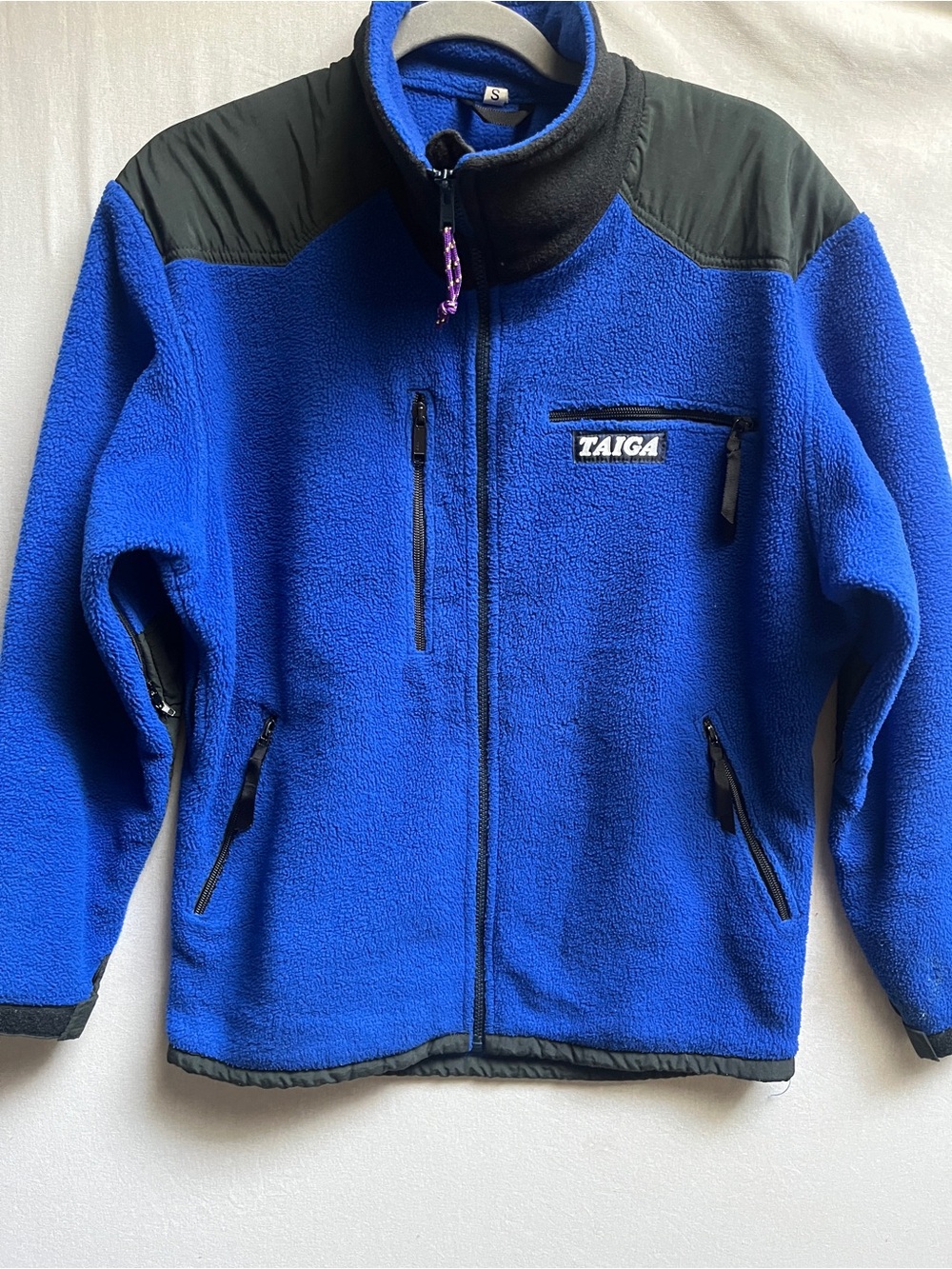 Taiga Works Polartec Thick Fleece Jacket Full Zip Reinforced Shoulders Size S